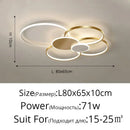 GobekUsa Acrylic Chandelier Light Modern Minimalist Ceiling Lamp for Living Dining Bedroom