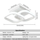 GobekUsa Acrylic Chandelier Light Modern Minimalist Ceiling Lamp for Living Dining Bedroom