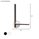 GobekUsa Minimalist Acrylic Cross LED Wall Sconce in Black/White for Bedside Lighting - Warm/White Ambiance