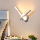 GobekUsa Minimalist Acrylic Cross LED Wall Sconce in Black/White for Bedside Lighting - Warm/White Ambiance