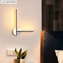 GobekUsa Minimalist Acrylic Cross LED Wall Sconce in Black/White for Bedside Lighting - Warm/White Ambiance