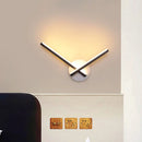 GobekUsa Minimalist Acrylic Cross LED Wall Sconce in Black/White for Bedside Lighting - Warm/White Ambiance