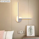 GobekUsa Minimalist Acrylic Cross LED Wall Sconce in Black/White for Bedside Lighting - Warm/White Ambiance