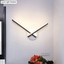 GobekUsa Minimalist Acrylic Cross LED Wall Sconce in Black/White for Bedside Lighting - Warm/White Ambiance