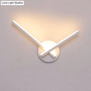 GobekUsa Minimalist Acrylic Cross LED Wall Sconce in Black/White for Bedside Lighting - Warm/White Ambiance