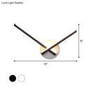 GobekUsa Minimalist Acrylic Cross LED Wall Sconce in Black/White for Bedside Lighting - Warm/White Ambiance
