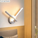 GobekUsa Minimalist Acrylic Cross LED Wall Sconce in Black/White for Bedside Lighting - Warm/White Ambiance