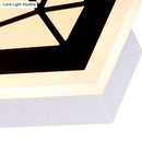 GobekUsa Contemporary LED Acrylic Diamond Bedside Wall Lamp in Warm/White Light - Black/White Sconce Light Fixture