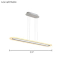 GobekUsa Minimalist LED Island Light Fixture - Acrylic Oblong Design