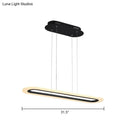 GobekUsa Minimalist LED Island Light Fixture - Acrylic Oblong Design