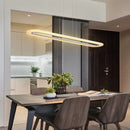 GobekUsa Minimalist LED Island Light Fixture - Acrylic Oblong Design