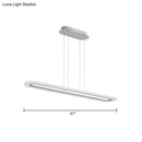 GobekUsa Minimalist LED Island Light Fixture - Acrylic Oblong Design
