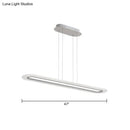 GobekUsa Minimalist LED Island Light Fixture - Acrylic Oblong Design