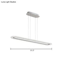 GobekUsa Minimalist LED Island Light Fixture - Acrylic Oblong Design