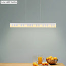 GobekUsa Modern Acrylic Piano Key Chandelier Lamp Fixture Kids LED Ceiling Light - White/Black, White/Warm Light