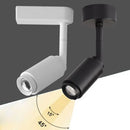 Modern black & white adjustable beam angle track spotlight shop light by Decorbites