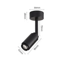 Modern black & white adjustable beam led ceiling lamp living room by Decorbites