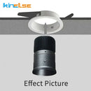Modern black & white adjustable gu10 mr16 ceiling downlight bedroom by Decorbites