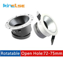 Modern black & white adjustable gu10 mr16 ceiling downlight bedroom by Decorbites