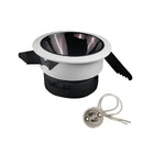 Modern black & white adjustable gu10 mr16 ceiling downlight bedroom by Decorbites