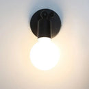 Modern black & white adjustable wall lamp holder bedroom sconce by Decorbites