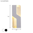 GobekUsa Curved Nordic LED Metal Sconce Lamp: Black/White Wall Mount for Bedside in Warm/White Light
