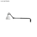 GobekUsa Modernist Metallic Bowl Wall Sconce with 1 Light - Black/White Fixture for Bedroom Lighting