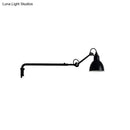 GobekUsa Modernist Metallic Bowl Wall Sconce with 1 Light - Black/White Fixture for Bedroom Lighting