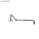GobekUsa Modernist Metallic Bowl Wall Sconce with 1 Light - Black/White Fixture for Bedroom Lighting