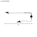 GobekUsa Modern 1/2-Light Wall Sconce with Curved Arm & Metallic Shade - Black/White Wall Mounted Lamp for Living Room