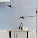GobekUsa Modern 1/2-Light Wall Sconce with Curved Arm & Metallic Shade - Black/White Wall Mounted Lamp for Living Room