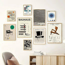 GobekUsa Modern Black & White Bauhaus Canvas Print