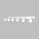 GobekUsa 3/4-Head Bedroom Vanity Wall Sconce in Simple Metal Finish with Exposed Bulb - Black/White