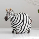GobekUsa Big Belly Zebra Resin Sculpture: Modern Decor for Home, Office, Living Room