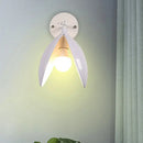 GobekUsa Blooming Bud Wall Light - Modern Metal 1-Light Wall Mounted Light for Living Room (Black/White)