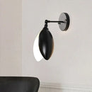 GobekUsa Blooming Bud Wall Light - Modern Metal 1-Light Wall Mounted Light for Living Room (Black/White)