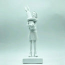 GobekUsa Bomb Hugger Girl Resin Statue Sculpture for Home Decor and Desk Ornament