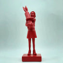 GobekUsa Bomb Hugger Girl Resin Statue Sculpture for Home Decor and Desk Ornament