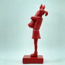 GobekUsa Bomb Hugger Girl Resin Statue Sculpture for Home Decor and Desk Ornament