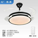 GobekUsa Invisible Ceiling Fan with LED Light, Retractable Blades, Remote Control