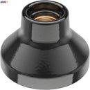 Modern black & white ceramic e27 lamp bulb holder for living room by Decorbites