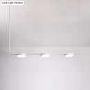 GobekUsa Modern Black/White Chandelier with Drum Shade - 2/3 Lights - Island Lighting for Dining Room