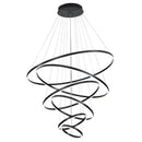 GobekUsa Circle Ring Art Chandelier for Duplex Villa Staircase Hall Living Room