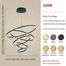 GobekUsa Circle Ring Art Chandelier for Duplex Villa Staircase Hall Living Room