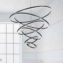 GobekUsa Circle Ring Art Chandelier for Duplex Villa Staircase Hall Living Room