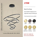 GobekUsa Circle Ring Art Chandelier for Duplex Villa Staircase Hall Living Room