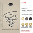 GobekUsa Circle Ring Art Chandelier for Duplex Villa Staircase Hall Living Room