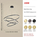 GobekUsa Circle Ring Art Chandelier for Duplex Villa Staircase Hall Living Room