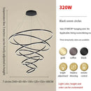 GobekUsa Circle Ring Art Chandelier for Duplex Villa Staircase Hall Living Room