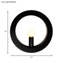 GobekUsa Modern Black/White Circle Wall Light - Simple Metallic 1 Light Wall Lamp for Bedroom and Hallway